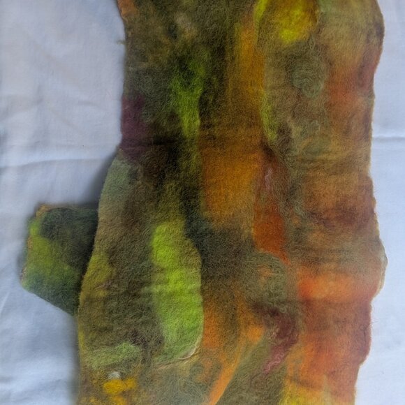 Handmade Wool Felt Scarf - Picture 2 of 7